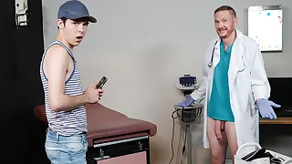 Ten Twin Patient Is Lured to Suck the Doctor's Cock - Doctorblows